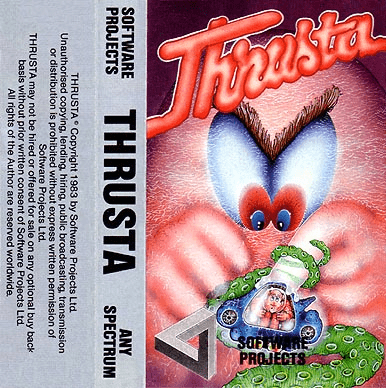 Thrusta box art for ZX Spectrum